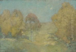 Autumn Morning-fading Moon by Emil Carlsen