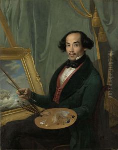 Portrait of Raden Saleh (1811-1880), painter