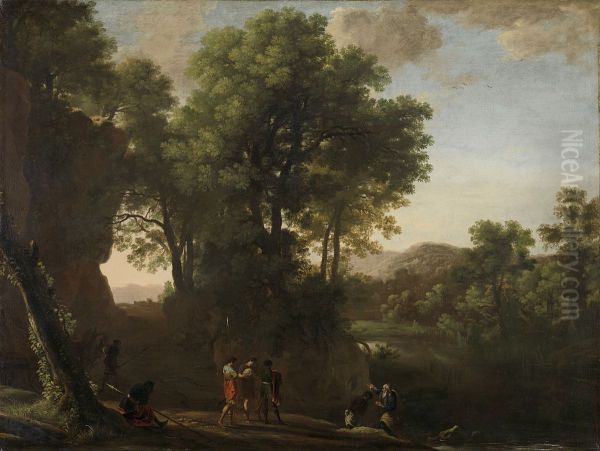 Landschap met de doop van de Kamerling - view 1