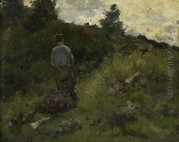 Boer bij een bosrand (1889) - view 1