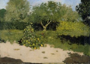 Tuinhoek met Oost-Indische kers by Richard Roland Holst