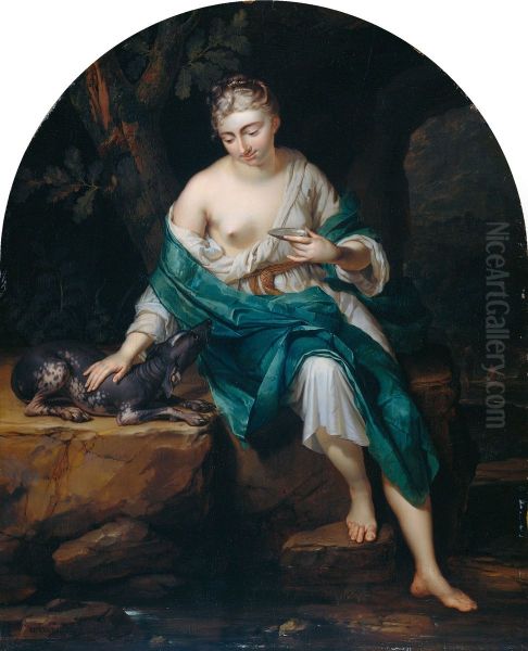 A Woman with a Dog - view 1