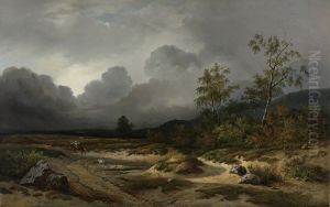 Landscape in an Approaching Storm by Willem Roelofs