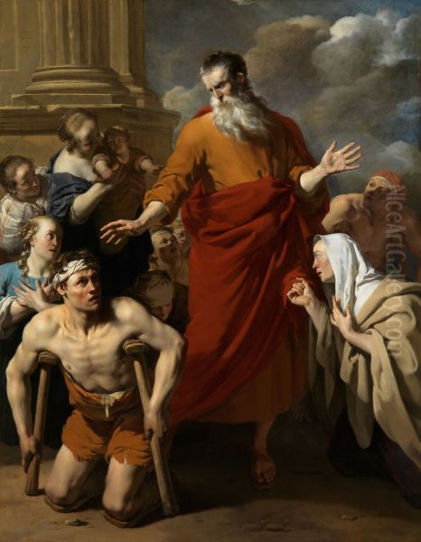 St Paul Healing the Cripple at Lystra - view 1