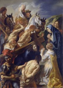 The Bearing of the Cross by Jacob Jordaens