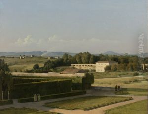 View of the Gardens of Villa Medici by Michel Martin Drolling