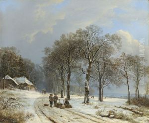 Winter Landscape by Barend Cornelis Koekkoek