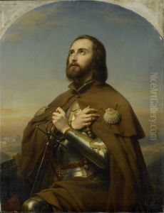 Eberhard (1445-96), hertog van Wurtemberg als pelgrim in het Heilige Land