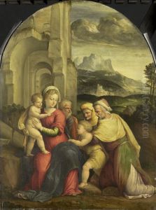 The Holy Family by Benvenuto Tisi