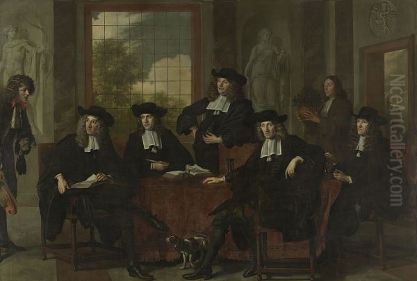 The Superintendents of the Collegium Medicum in Amsterdam, 1683 - view 1