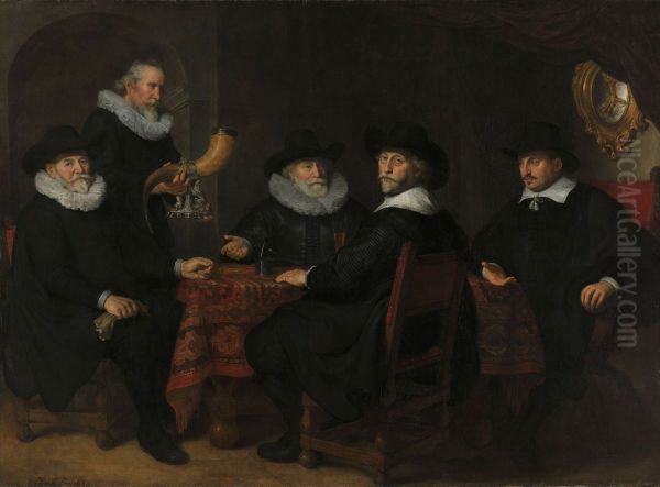 Four Governors of theArquebusiersCivic Guard, Amsterdam, 1642 - view 1