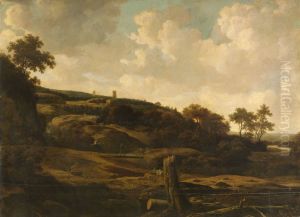 Mountainous Landscape, possibly the St Pietersberg, with Lichtenberg Castle, near Maastricht Mountainous Landscape, possibly the St Pietersberg, with Lichtenberg Castle, near Maastricht