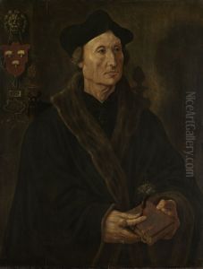 Portret van Johannes Colmannus (1471-1538) by Maarten Van Heemskerck
