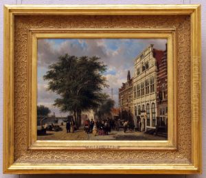 Haven van Middelburg by Cornelis Springer
