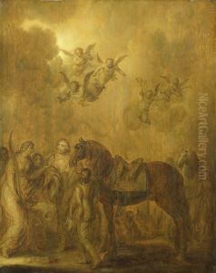 Allegorie op het stadhouderschap van prins Frederik Hendrik by Adriaen van de Venne