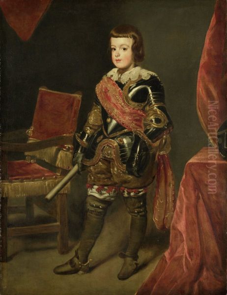 Portrait of Prince Baltasar Carlos, Son of the Spanish King Philip IV, at approximately 11 years of age - view 1