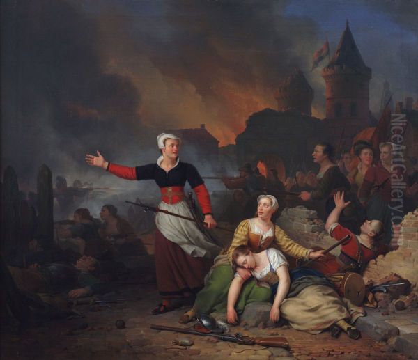 Kenau Simonsdr. Hasselaar tijdens het beleg van Haarlem - view 1