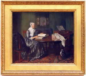 Portrait of probably Elisabeth Jannette Hoogstadt (1752-1824) by Wybrand Hendricks