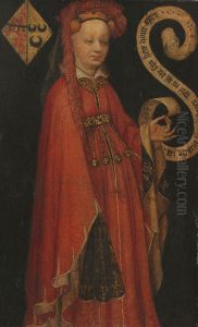 Portrait of Lysbeth van Duvenvoorde (....-1472) by unknown