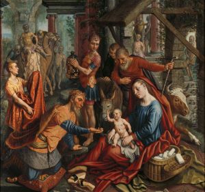 De aanbidding van de koningen by Pieter Aertsen