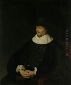 Portrait of Constantijn Huygens (1596-1687) by Jan Lievens