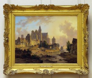 Stadsgezicht by Bartholomeus van Hove