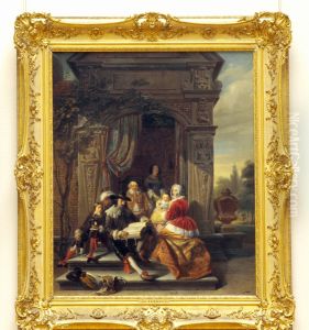 De voorlezing by Jacobus Josephus Eeckhout