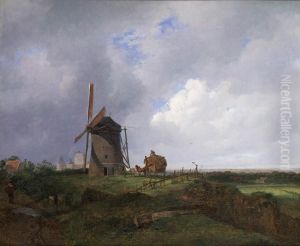 Zomer - Landschap bij Gildehaus by Albertus Brondgeest