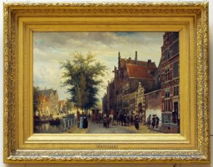 Het Atheneum Illustre aan de Oudezijds Voorburgwal te Amsterdam by Cornelis Springer