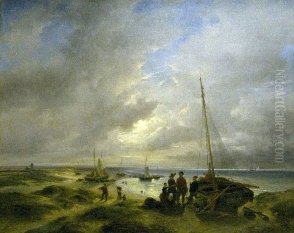 Het strand bij Katwijk - view 1