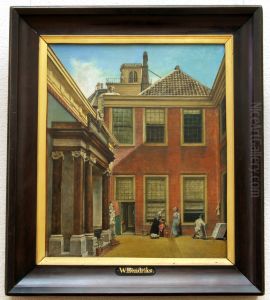The courtyard of the Teylers Fundatiehuis in Haarlem