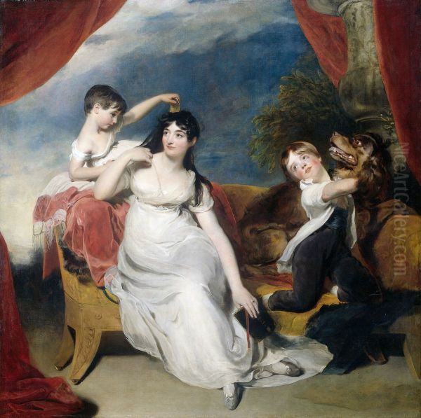 Maria Mathilda Bingham with Two of her Children - view 1