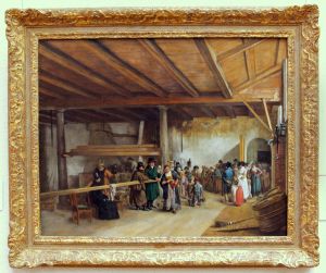 Uitdeling van soep te Haarlem by Wybrand Hendricks