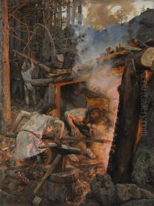 The Forging of the Sampo by Akseli Valdemar Gallen-Kallela