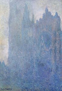 Rouen Cathedral, Fog by Claude Oscar Monet