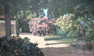 Les lauriers roses by Frederic Bazille