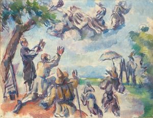 Apotheose de Delacroix by Paul Cezanne