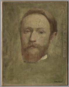 Self-portrait, face study by Jean-Edouard Vuillard