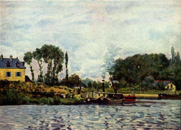 Boote bei Bougival - view 1