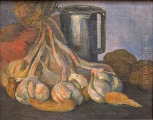 Botte d'ail et pot d'etain
