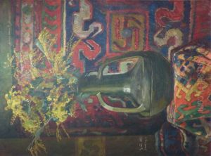 Still-life Bouquet of mimosa by George-Daniel de Monfreid