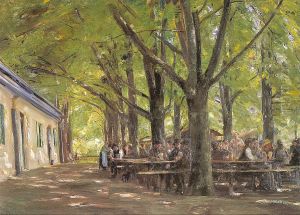 Brannenburger Biergarten by Max Liebermann