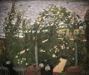 Bretonnes sous la tonnelle by Maurice Denis