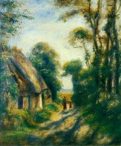 Chaumieres aux environs de Berneval by Pierre Auguste Renoir