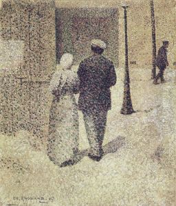 Mann und Frau auf der Strasse
