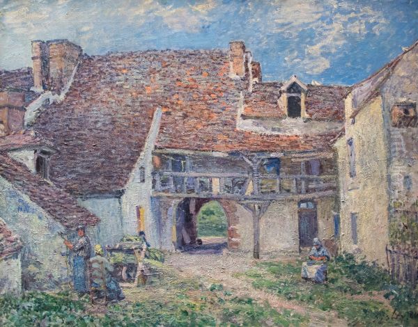 Cour de ferme a Saint-Mammes - view 1