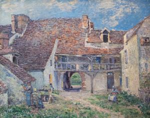 Cour de ferme a Saint-Mammes Cour de ferme a Saint-Mammes