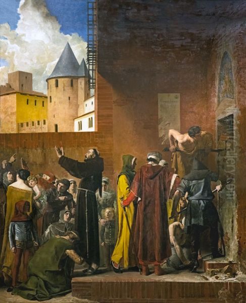 The delivery of immured, of Carcassonne.Francais:La Delivrance des emmures de CarcassonneItaliano:La liberazione dei murati di Carcassona - view 1