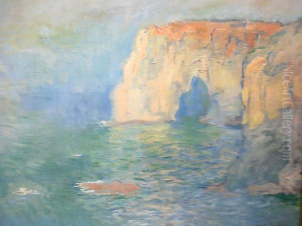 Etretat, the Manneporte, Reflection on Water - view 1
