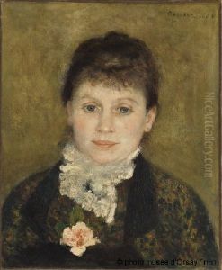 Femme au jabot blanc by Pierre Auguste Renoir